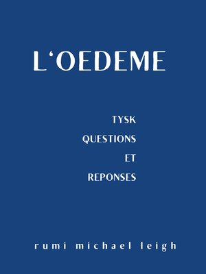 cover image of L'oedème